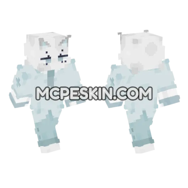 Head Nurse Animal Hospital Minecraft Bedrock skin, front and back