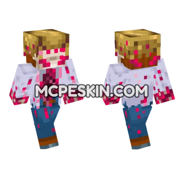 Headcrab Scientist Minecraft Bedrock skin, front and back