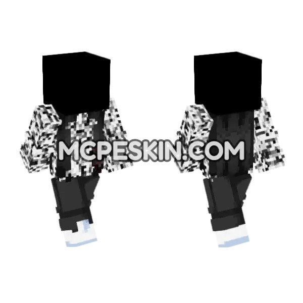 Headless Girl Minecraft Bedrock skin, front and back