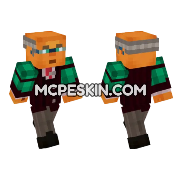 Hector Minecraft Bedrock skin, front and back