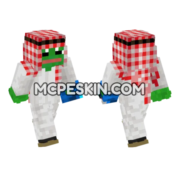 Hellooo Minecraft Bedrock skin, front and back