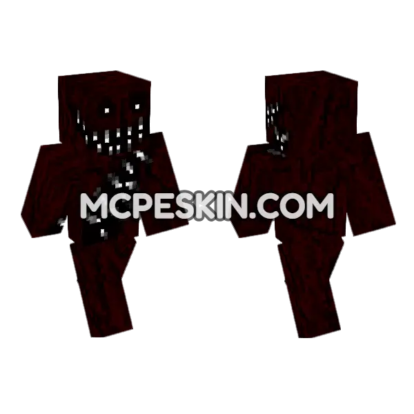 Hellstone Hunter Awakening Minecraft Bedrock skin, front and back