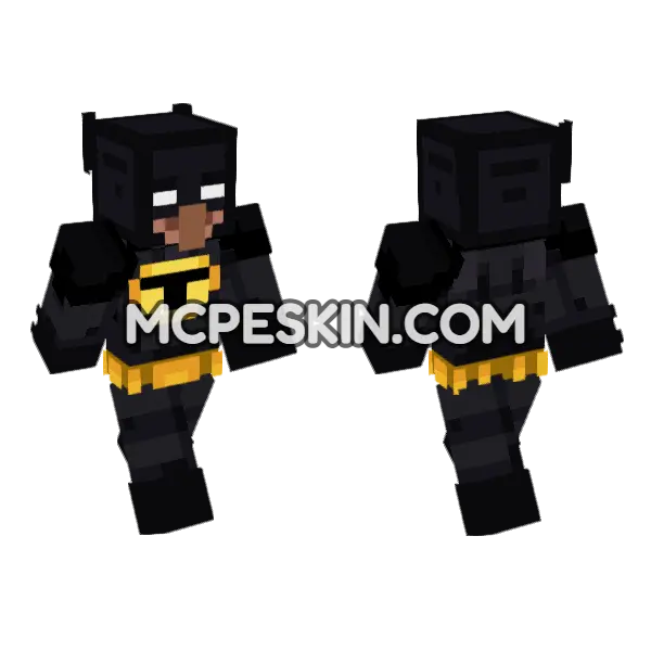 Hero Suit Minecraft Bedrock skin, front and back