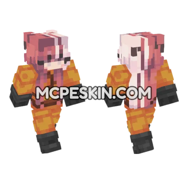 Hex Skin Minecraft Bedrock skin, front and back