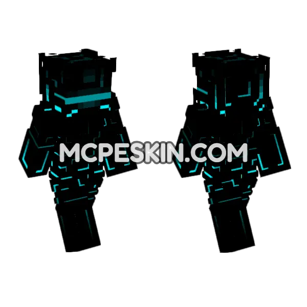 Hex Skin Minecraft Bedrock skin, front and back