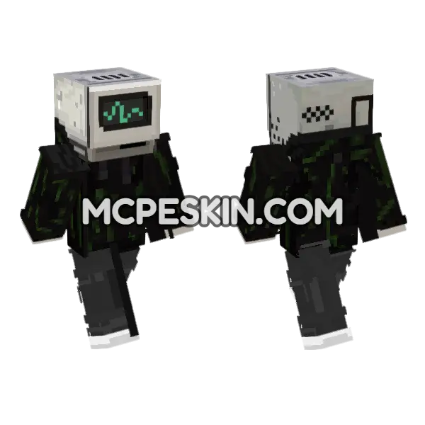 Hex Skin Minecraft Bedrock skin, front and back