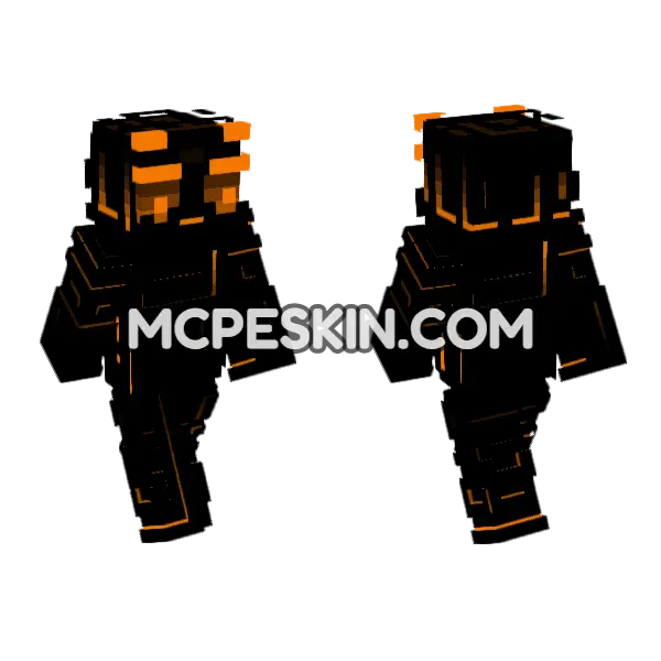 Hexer Skin Minecraft Bedrock skin, front and back