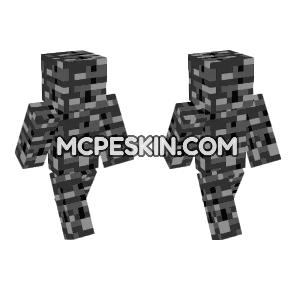 Hide Skin 10 Minecraft Bedrock skin, front and back