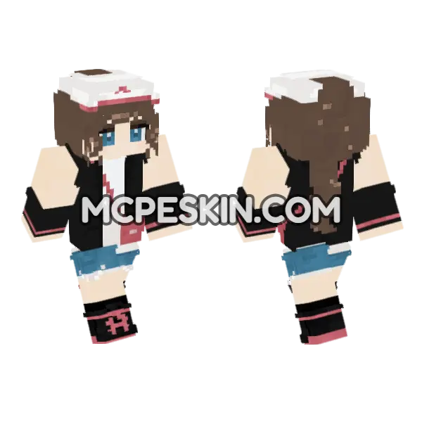 Hilda Pokemon Trainer, front and back