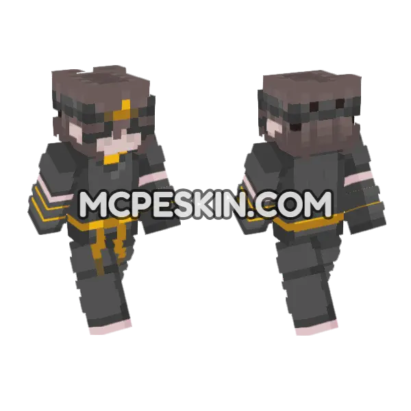 Hina Minecraft Bedrock skin, front and back