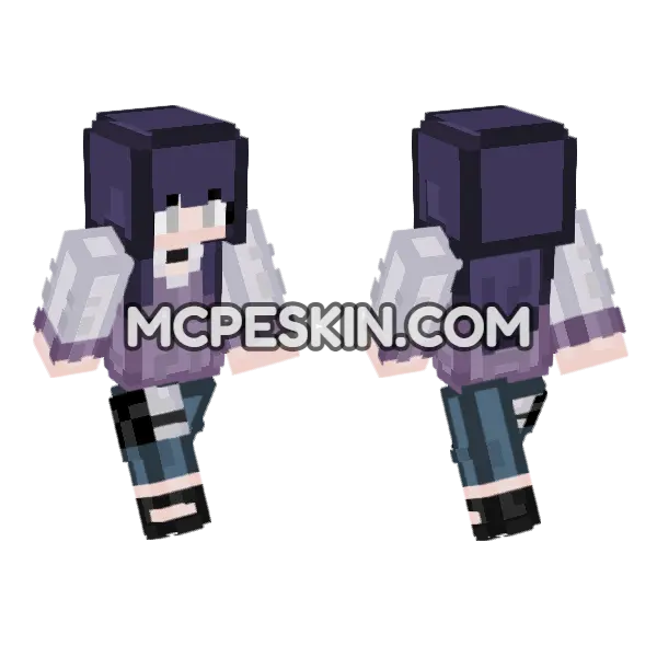Hinata Minecraft Bedrock skin, front and back