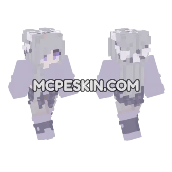 Hitori Minecraft Bedrock skin, front and back