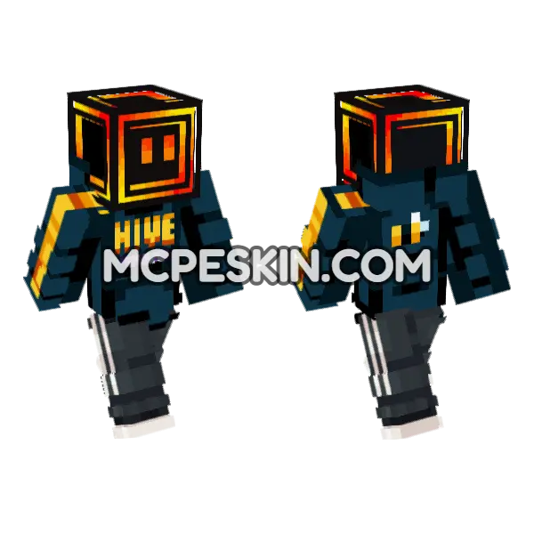 Hive Hoodie Boy, front and back