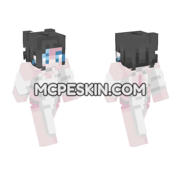 Hiyori Minecraft Bedrock skin, front and back