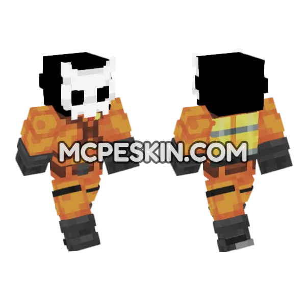 Hollow Skin Minecraft Bedrock skin, front and back