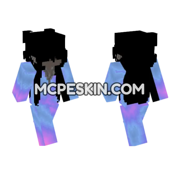 Holographic Hoodie Boy, front and back