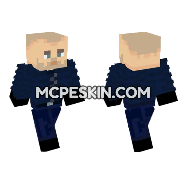 Hopper Season 4 Minecraft Bedrock skin, front and back
