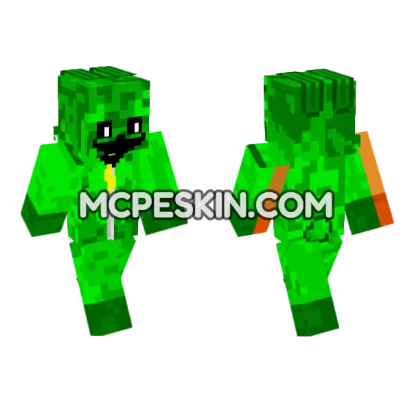 Hoppy Hopscotch Minecraft Bedrock skin, front and back