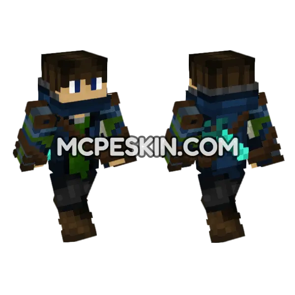 Horace Altman Minecraft Bedrock skin, front and back