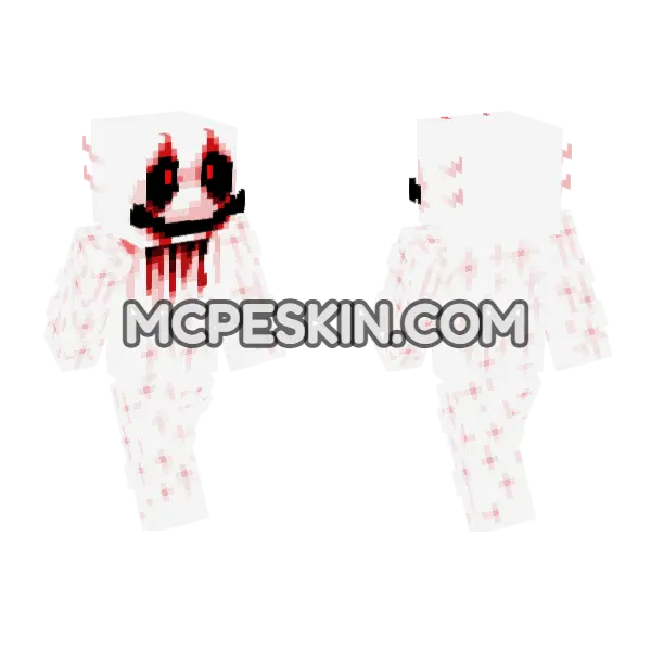 Horror 1 Skin Minecraft Bedrock skin, front and back
