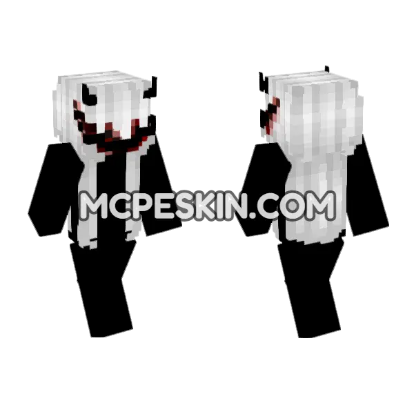 Horror Granny Skin 11 Minecraft Bedrock skin, front and back
