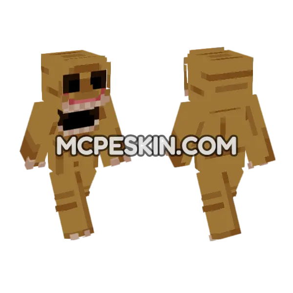 Horror Granny Skin 12 Minecraft Bedrock skin, front and back