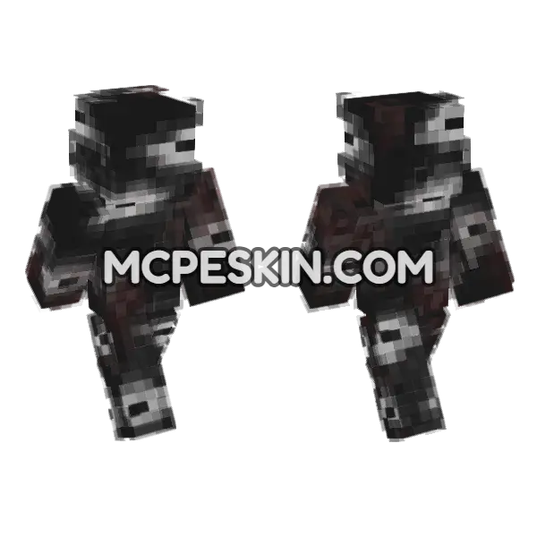 Horror Granny Skin 14 Minecraft Bedrock skin, front and back