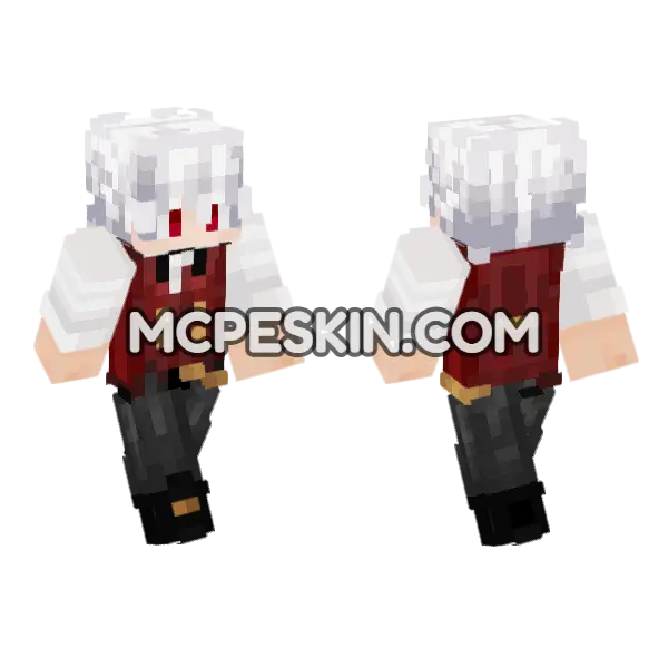 Horror Granny Skin 8 Minecraft Bedrock skin, front and back