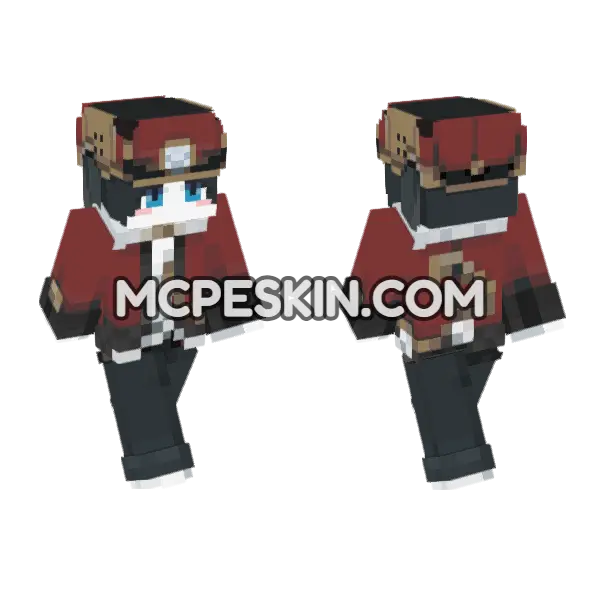 Hsr Pom Pom Hd Minecraft Bedrock skin, front and back