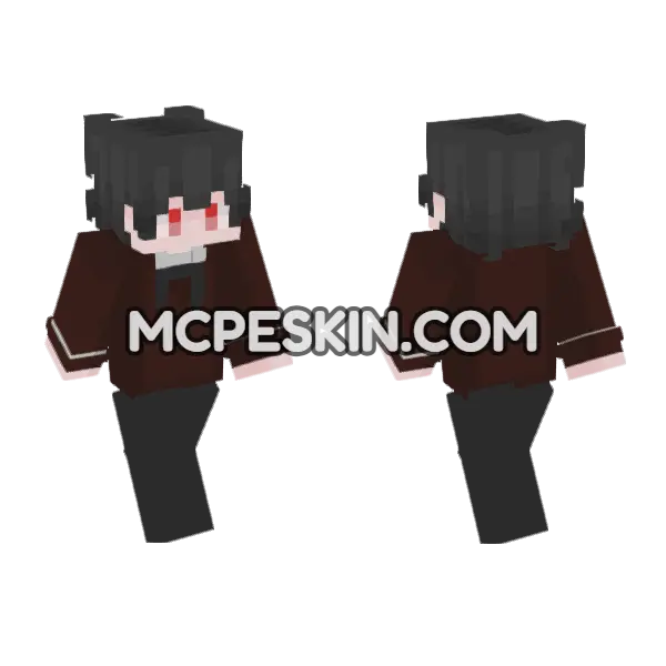 Huma Slayer Minecraft Bedrock skin, front and back