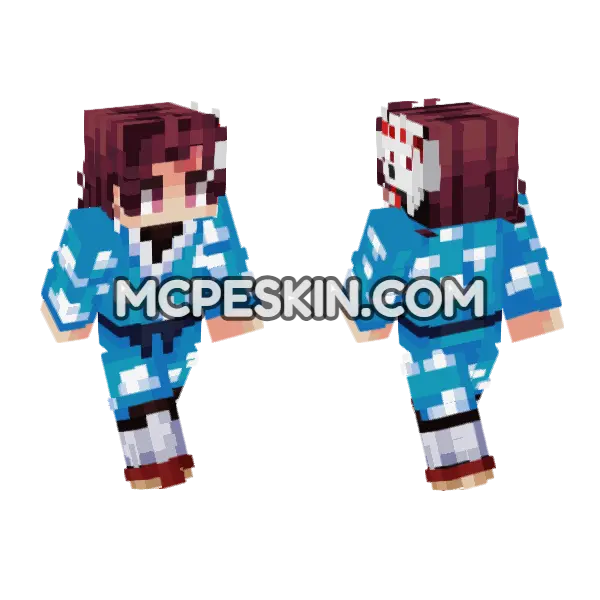 Hunter 7 Minecraft Bedrock skin, front and back