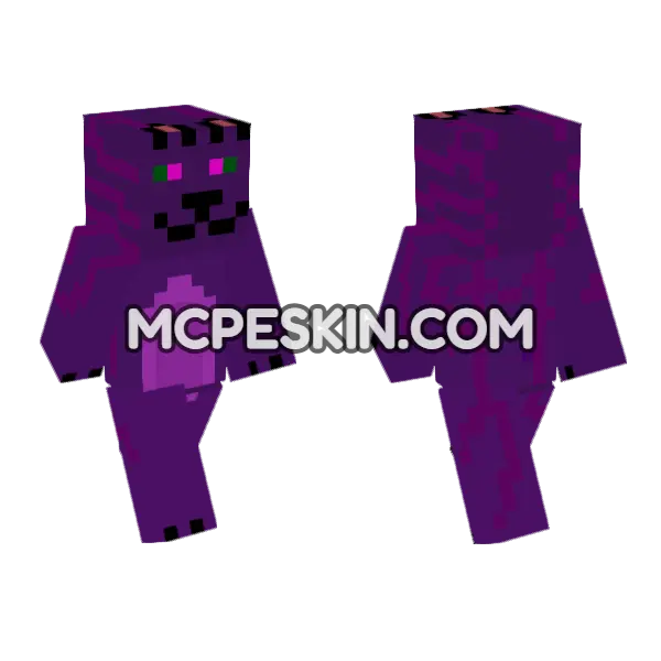 I Am Cat Minecraft Bedrock skin, front and back