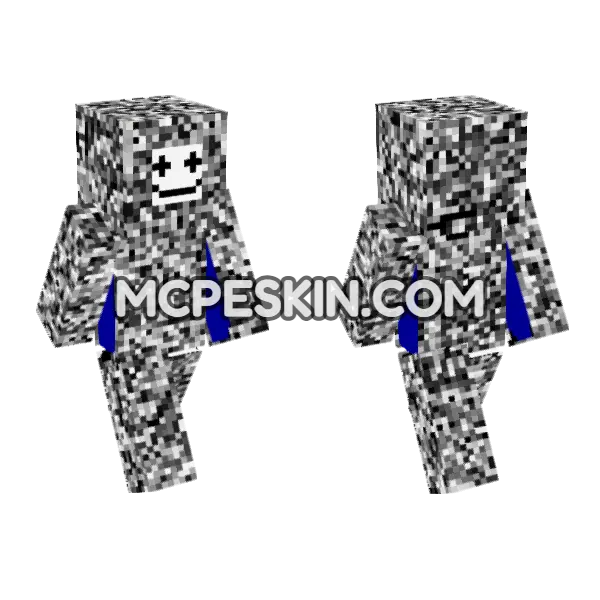 I Feel A Lil Static Minecraft Bedrock skin, front and back