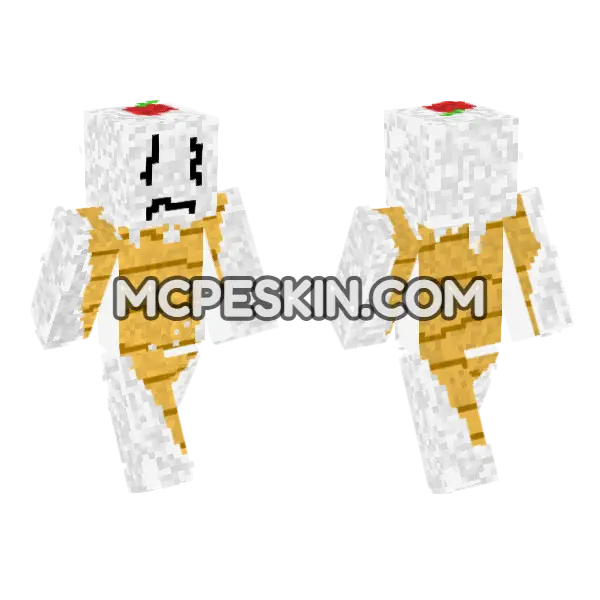 Ice Cream Man Skin Minecraft Bedrock skin, front and back