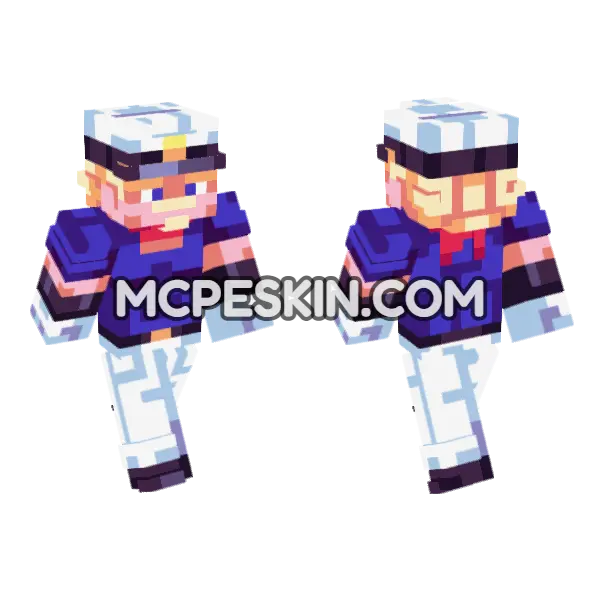 Imposter Captain Tennille Minecraft Bedrock skin, front and back