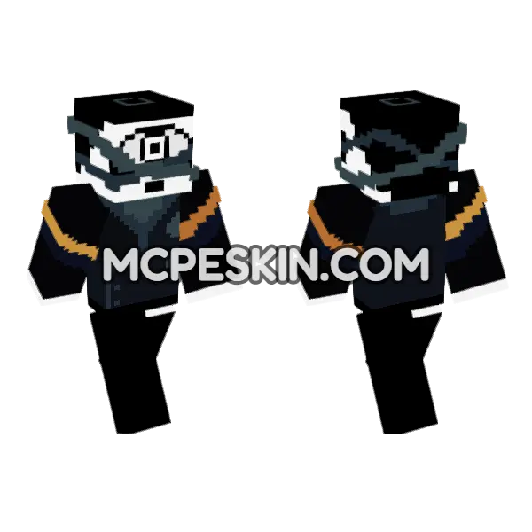 Incredibox Evadare Melody Minecraft Bedrock skin, front and back