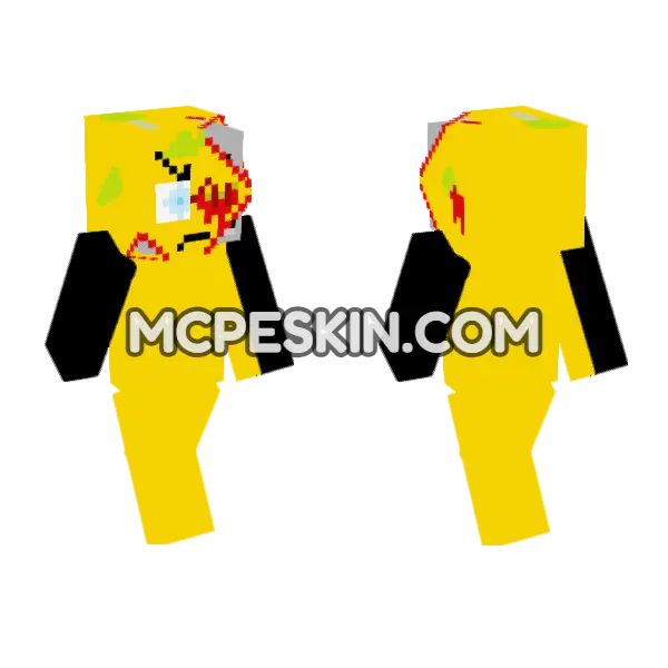 Injured Simon Minecraft Bedrock skin, front and back
