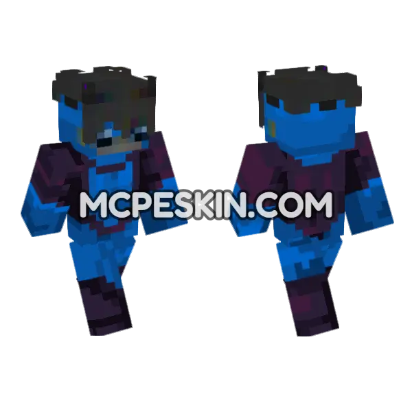 Invincible NK New Suit Minecraft Bedrock skin, front and back