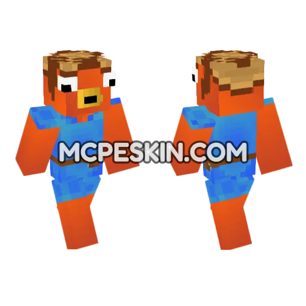 Itsnico Scarecrow Skin Minecraft Bedrock skin, front and back