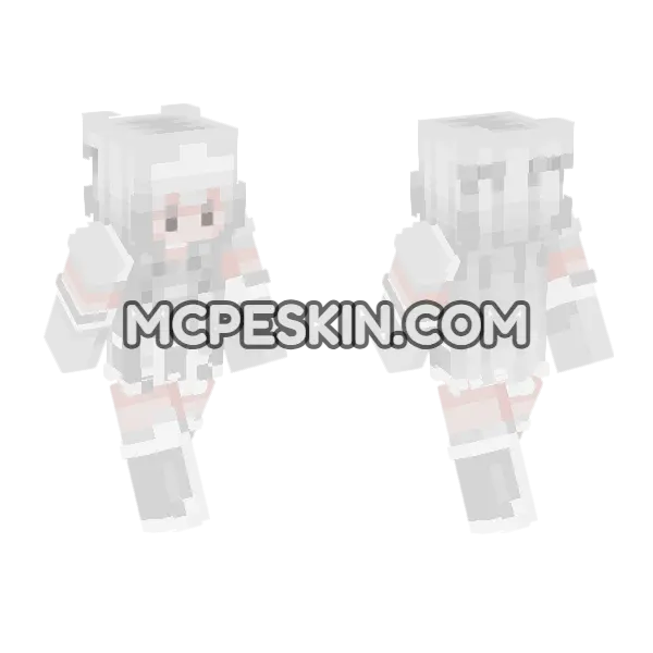 Ivory Skin Minecraft Bedrock skin, front and back
