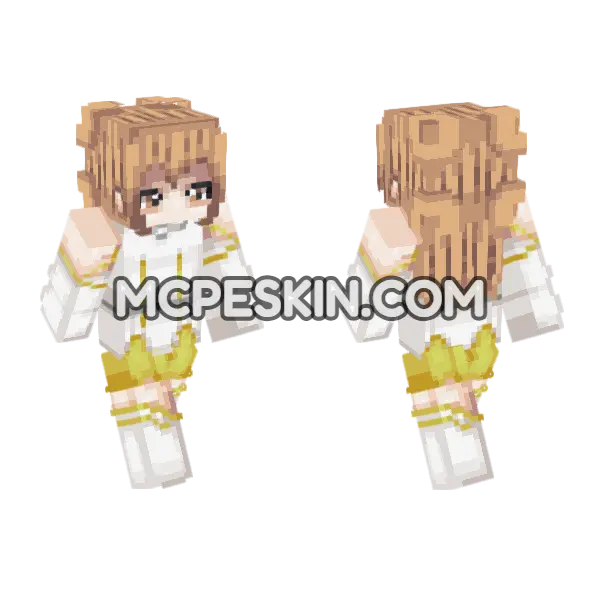 Izusa 3 Minecraft Bedrock skin, front and back