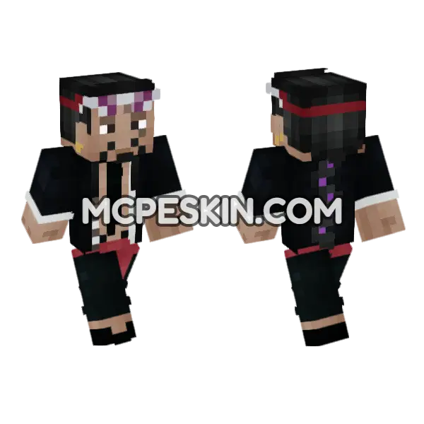 Jabra Minecraft Bedrock skin, front and back