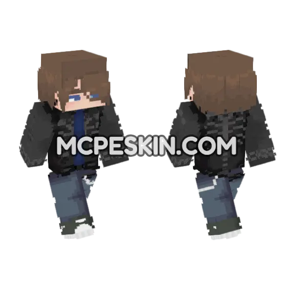 Jackston 2 Minecraft Bedrock skin, front and back