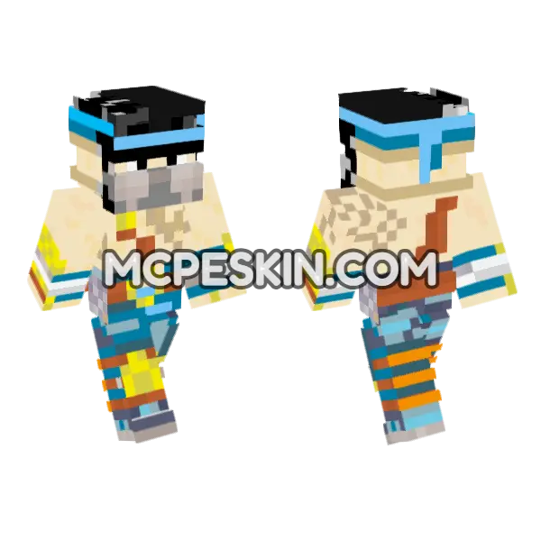 Jago Skin Minecraft Bedrock skin, front and back