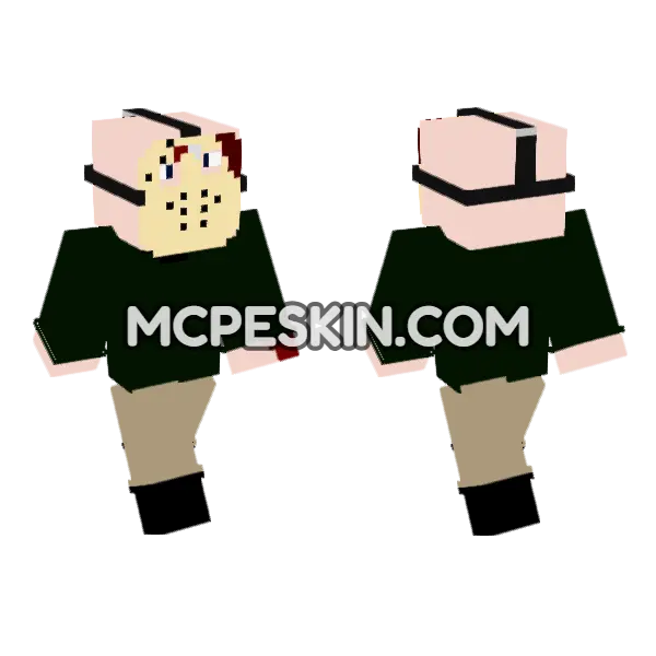 Jason Voorhees Mask, front and back