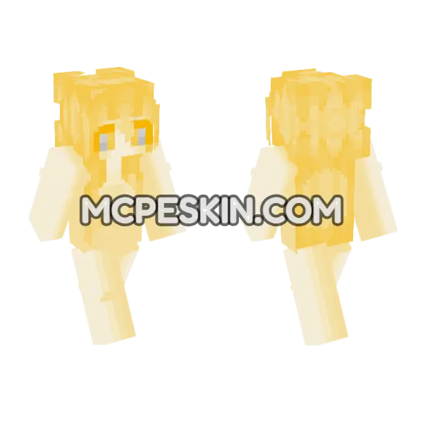 Jean Grey Phoenix Form Minecraft Bedrock skin, front and back