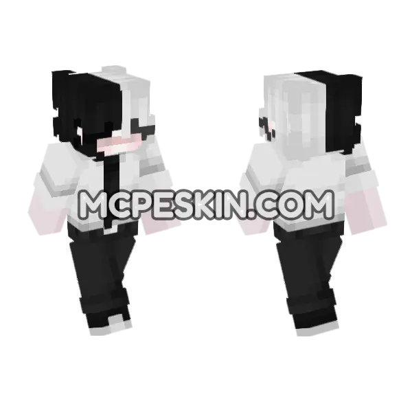 Jeanne Minecraft Bedrock skin, front and back