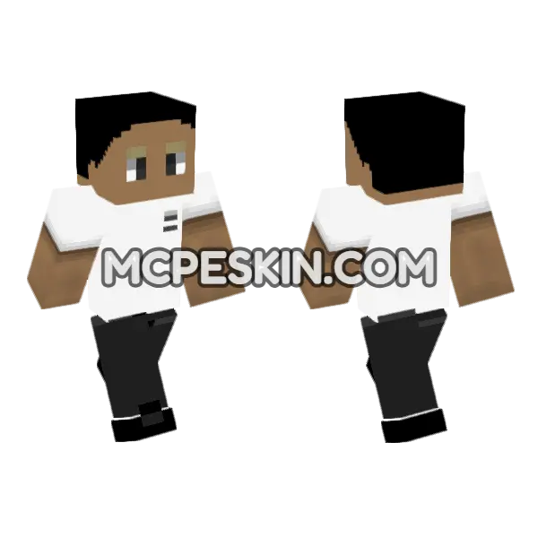 Jeffrey Minecraft Bedrock skin, front and back