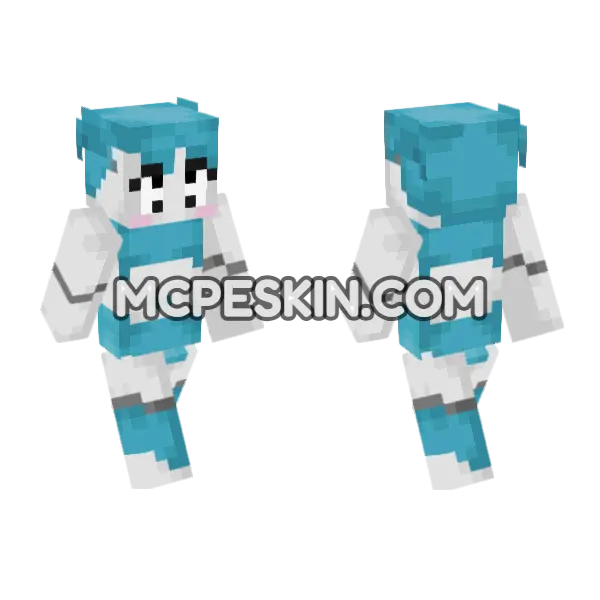 Jenny Addon Skin Minecraft Bedrock skin, front and back