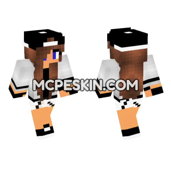 Jenny Addon Skin Minecraft Bedrock skin, front and back